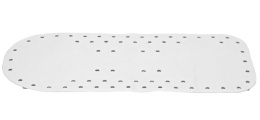 Mata antypoślizgowa 74x35cm biała tworzywo PTE wanna