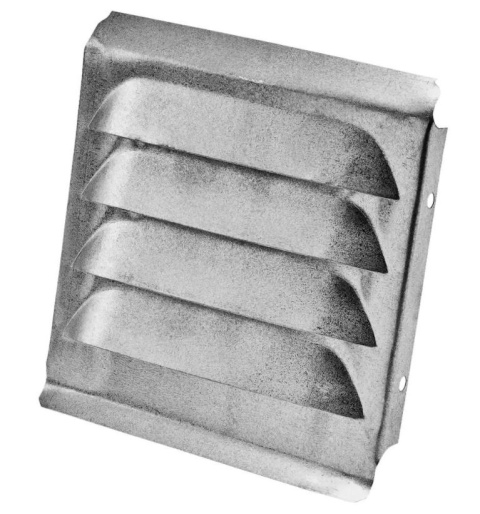 Kratka wentylacyjna 200x200mm srebrna stal natynkowa