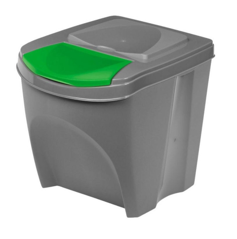 Kubeł 3x 25l odpady niebieski zielony żółty segregacja