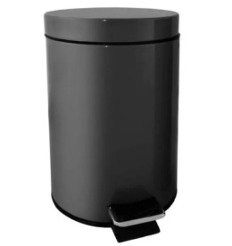Kubełek śmietnik 3l łazienka TUBE czarny