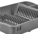 Suszarka naczyń nablatowa 45x36 tworzywo sztuczne szara