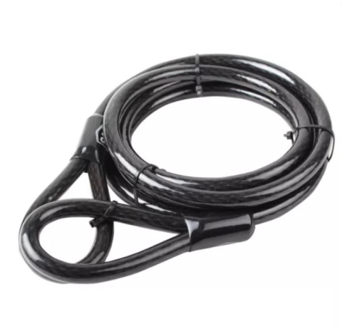 Zapięcie linkowe kłódka dwa klucze 3 metry 15mm jacht skuter rower