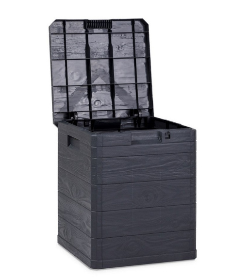 Pojemnik na poduszki na taras ogród 90L skrzynia pufa