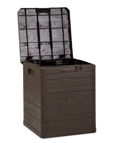 Pojemnik na poduszki na taras ogród 90L skrzynia pufa