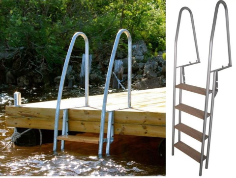 Drabina 265cm do zejścia porcie z jachtu statku pomostu