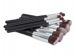PĘDZLE DO MAKIJAŻU PROFESJONALNE KOMPLET ZESTAW 10
