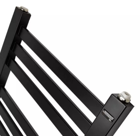 Grzejnik łazienkowy HALFA1 czarny 75x44cm CO