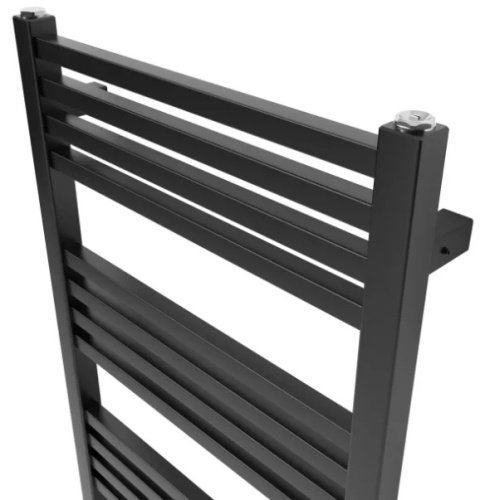 Grzejnik łazienkowy HALFA1 czarny 128x45cm