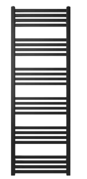 Grzejnik łazienkowy HALFA1 czarny 128x45cm