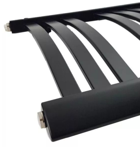 Grzejnik łazienkowy HALFA2 czarny łuk 115x48cm CO