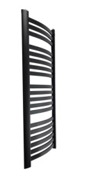 Grzejnik łazienkowy HALFA2 czarny łuk 115x48cm CO