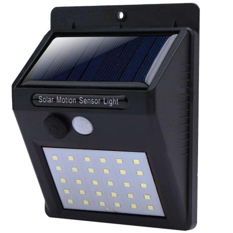 Nowoczesna lampa solarna z czujnikiem ruchu 30 LED SMD