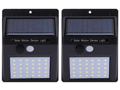 Nowoczesna lampa solarna z czujnikiem ruchu 30 LED SMD