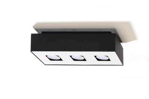 Plafon MONO 3 Czarny sufit sufitowa lampa spot punkt