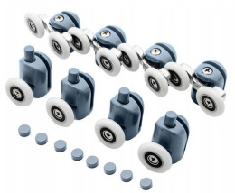 Wymienne kółka rolki do kabiny prysznicowej 8szt ZAPAS