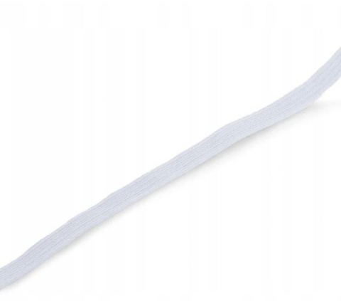 Guma gumka taśma elastyczna 07, cm biały