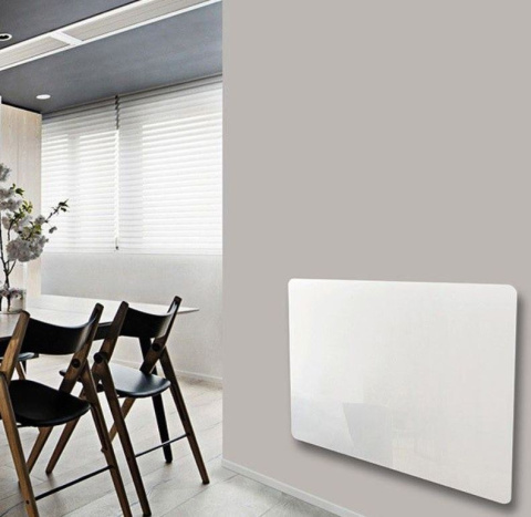 Grzejnik elektryczny biały mat płaski 1000W termostat