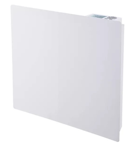 Grzejnik elektryczny biały mat płaski 1000W termostat