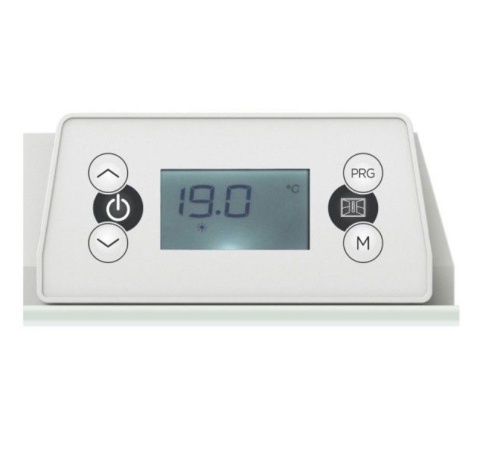 Grzejnik elektryczny biały mat płaski 1000W termostat