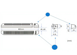 Nawietrzak okienny filtrem okno wentylacja kratka