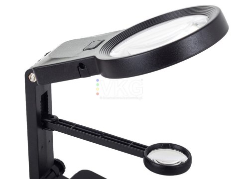 LUPA TRZECIA RĘKA 10 LED SMD UCHWYT LUTOWANIA 25x