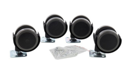 4 szt kółka szafki regał mebel zestaw skrętne 120kg 50mm