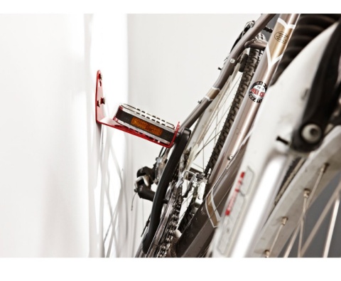 Stalowy uchwyt ścienny na pedał rowerowy max 18kg garaż