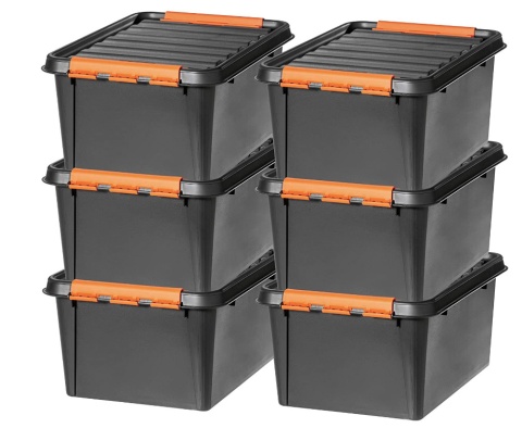 Skrzynia warsztat TRWAŁA zamykana 32l klamry do 80kg -30 do 90 stopni