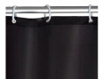 Zasłona prysznicowa BLACK 180x200 cm poliester czarna