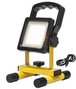 Lampa robocza AKU ładowana IP54 9W LED regulacja halogen