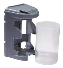 BOX 8cm pojemnik śrubki wkręty szary wyjmowany