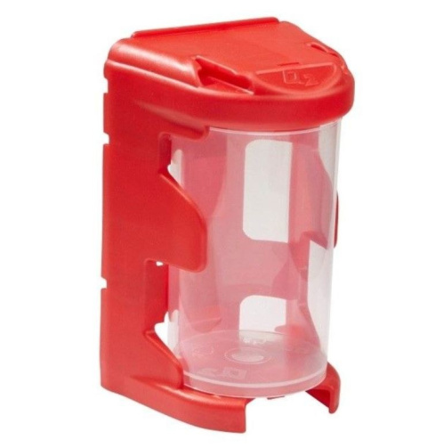 BOX 12cm pojemnik śrubki wkręty czerwony wyjmowany