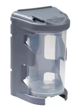 BOX 12cm pojemnik śrubki wkręty szary wyjmowany