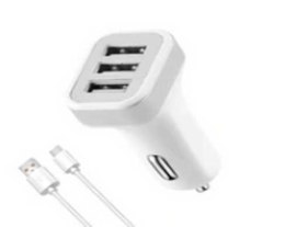 ŁADOWARKA SAMOCHODOWA 3 USB