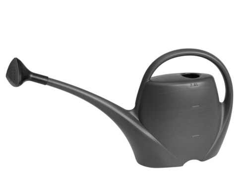 KONEWKA szara 2,5L praktyczna z sitkiem domowa lekka