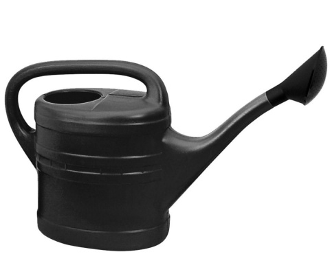 KONEWKA czarna 10l praktyczna z sitkiem domowa lekka