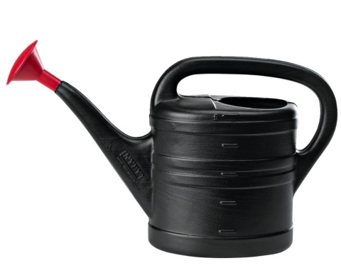 KONEWKA czarna 5l praktyczna z sitkiem domowa lekka