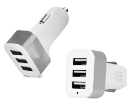 ŁADOWARKA SAMOCHODOWA 3 USB