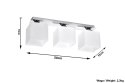 Plafon PIAZZA 3 Chrom sufit sufitowa lampa spot punkt