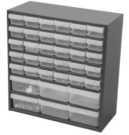 Szafka przegródkami blaszana 36 szufladki zawieszenia