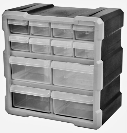 Szafka przegródkami narzędziowa 12szt organizer szuflada