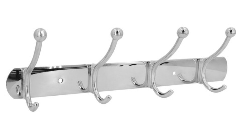 Wieszak ubrania 4 chrom duży podwójny 35cm DREE