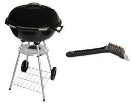 Gril pokrywa na kołach zamykany 46cm szczotka czyszcząca