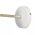 LED Lampa ścienna kinkiet EVE 30cm E27 biała złota mat