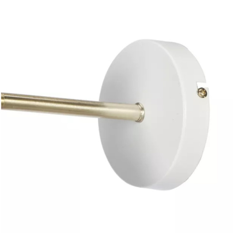 LED Lampa ścienna kinkiet EVE 30cm E27 biała złota mat