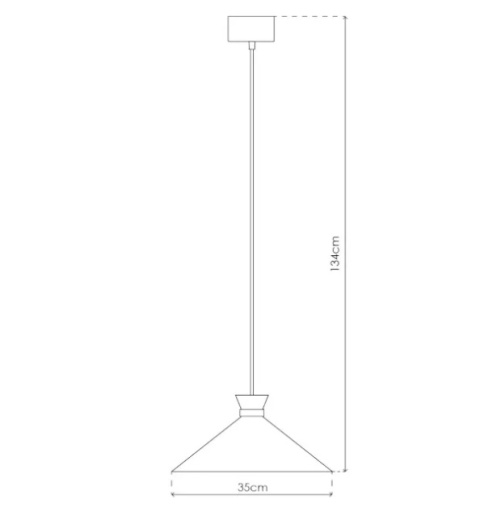 LED Lampa wisząca EVE 35cm E27 czarna złota mat