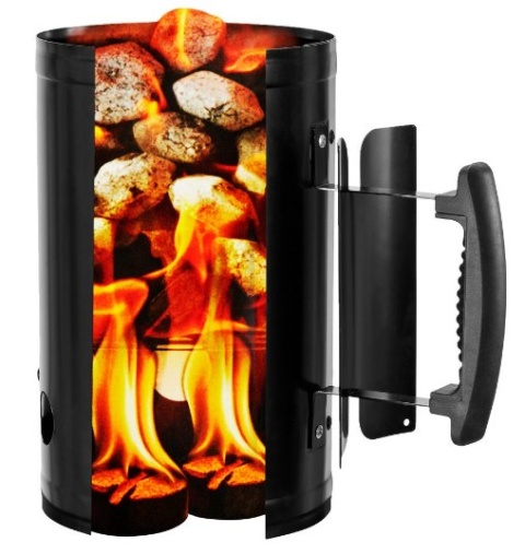 CZARNY STYLOWY KOMIN do bykietów rolzpal grill szczotka