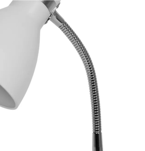 LED Lampa biurkowa SIMON E27 31cm biała regulowana