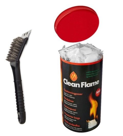 Podpałka grilla 100 szt bezzapachowa kominka szczotka
