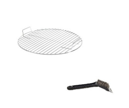 Ruszt grilla grill śr 42cm nowy uchwyty chrom szczotka